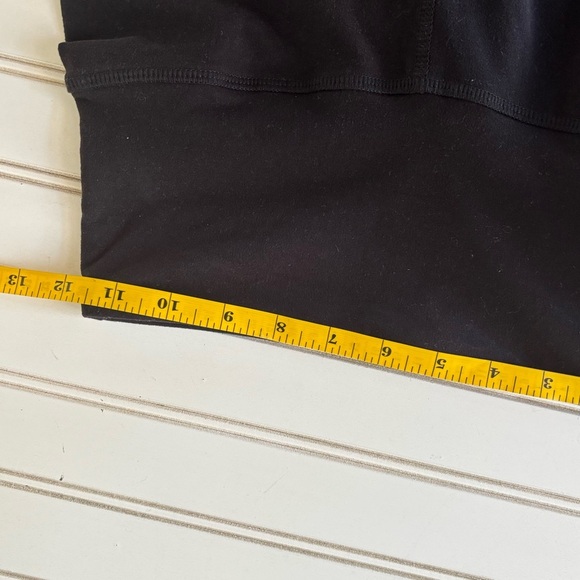 Black Mesh Panel High-Waisted Leggings - Picture 8 of 9